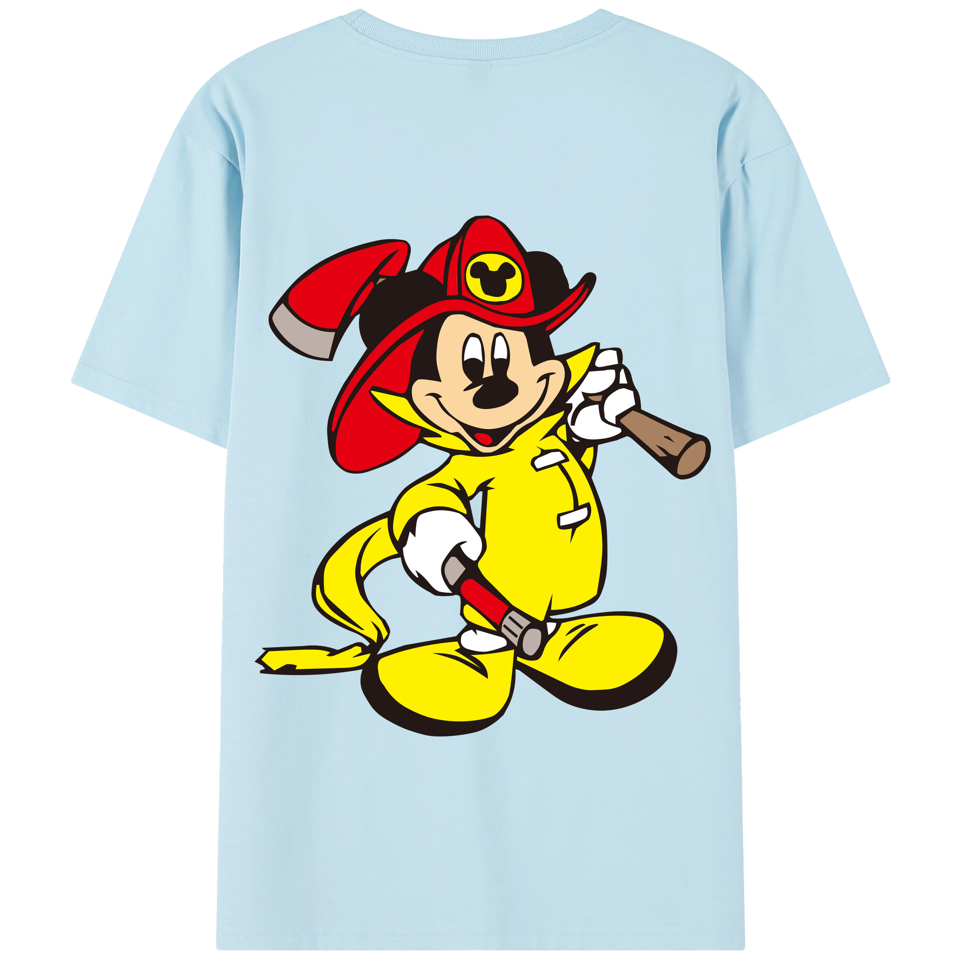 （画像用） ミッキーマウス Mickey Mouse 綿100％半袖Tシャツ（背面プリント）